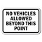 Signmission Safety Sign, 12 in Height, Aluminum, 18 in Length, Private Prop - No Vehic A-1218 Private Prop - No Vehic - alternate 1